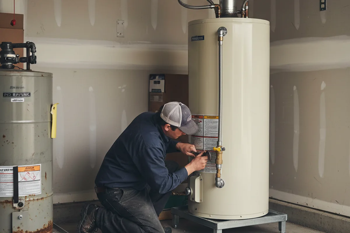 Water heater and shutoff valve replacement in Blairstown